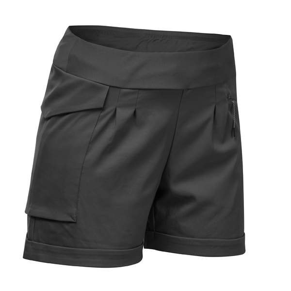 Шорты для походов женские черные NH500 REGULAR Quechua