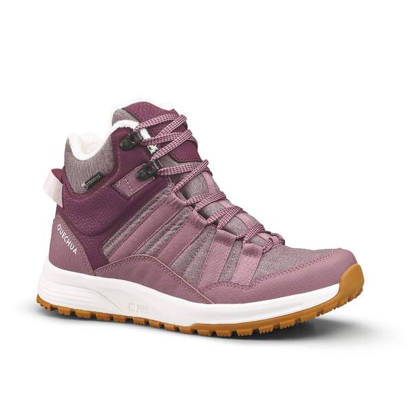 Ботинки теплые водонепроницаемые для зимних походов средние женские sh100 х-warm QUECHUA