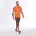 Футболка походная мужская оранжевая NH550 Quechua
