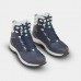 Ботинки для походов теплые водонепроницаемые женские темно-синие SH520 X-WARM MID Quechua