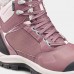 Ботинки для походов теплые водонепроницаемые женские розовые SH520 X-WARM MID Quechua